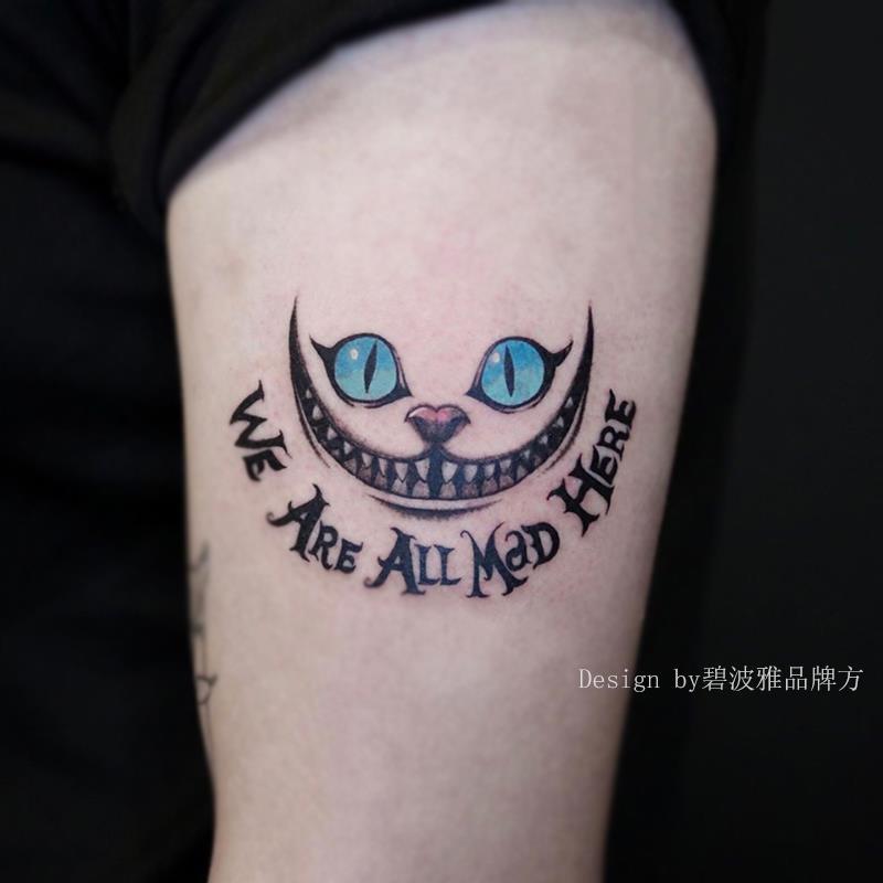 暗黑恶魔小丑笑脸纹身贴 防水女持久 网红款手臂手背贴纸 包邮