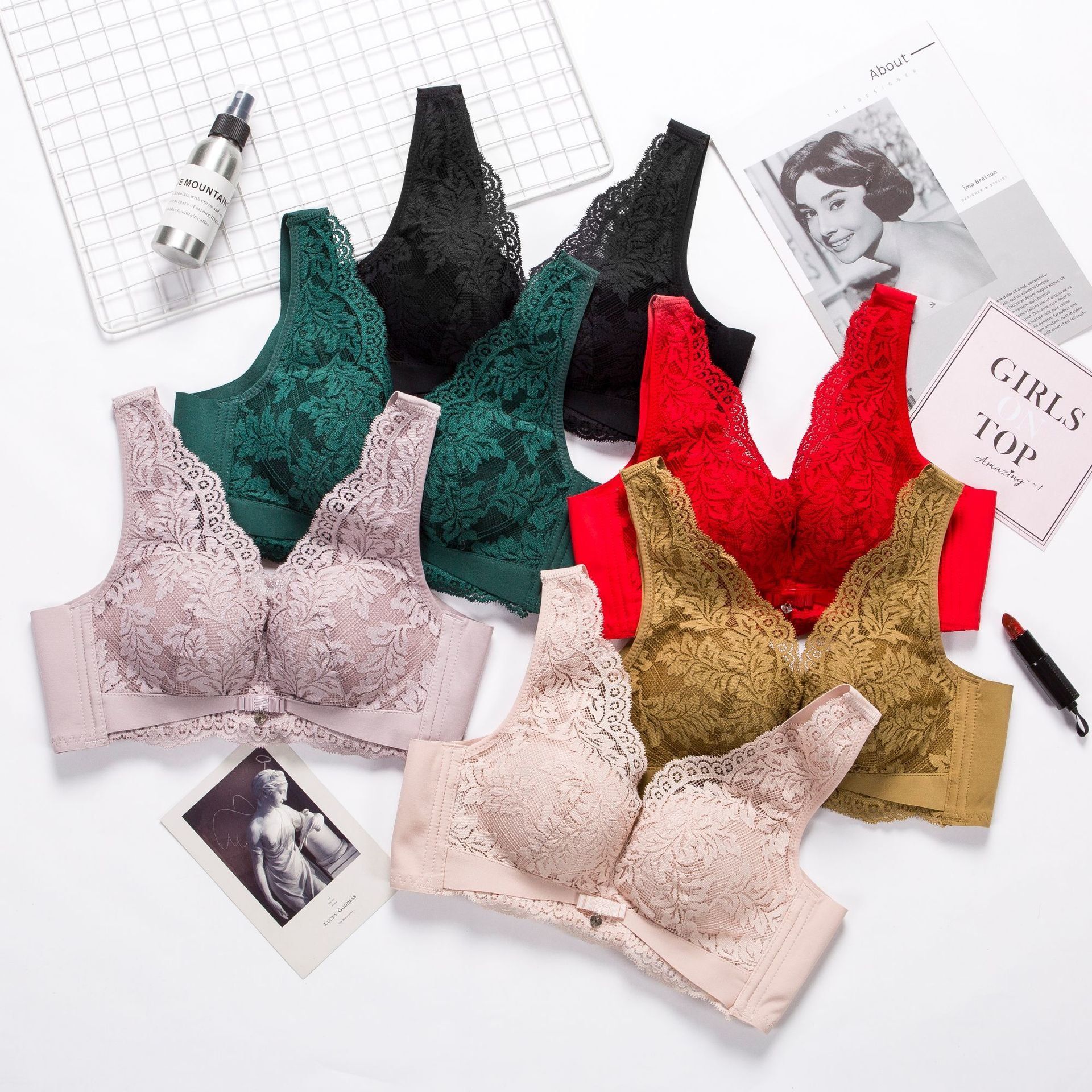 2020新款中厚杯无钢圈内衣除菌抑菌抗紫外线聚拢文胸舒适排汗胸罩