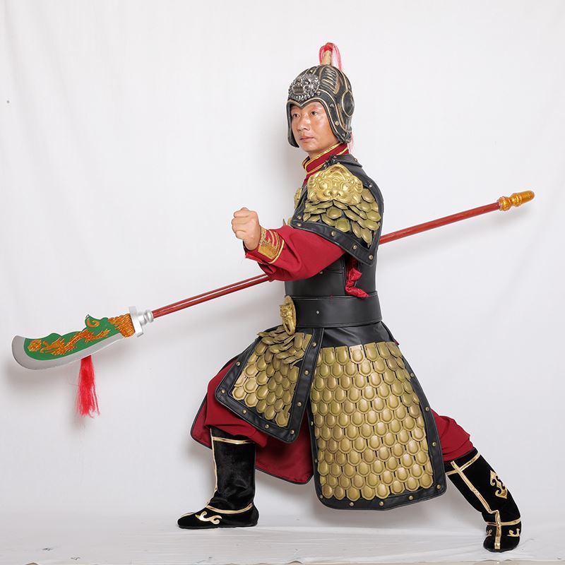 古代将军盔甲铠甲战袍可穿真人金属舞台影视表演服装士兵服男道具