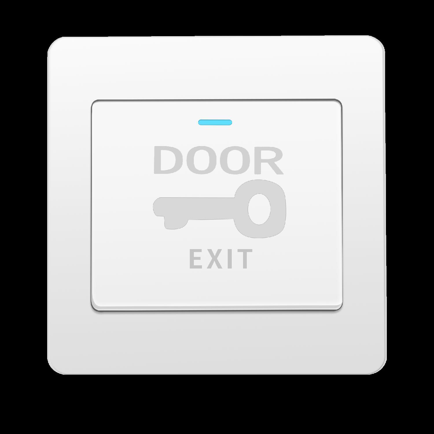 国际电工86型门禁开关面板自复位暗装出门按钮常开常闭入户开关