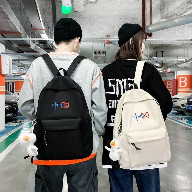 Junior high school students Backpack NEW 2022 Korean version net red simple backpack female college campus class bag male