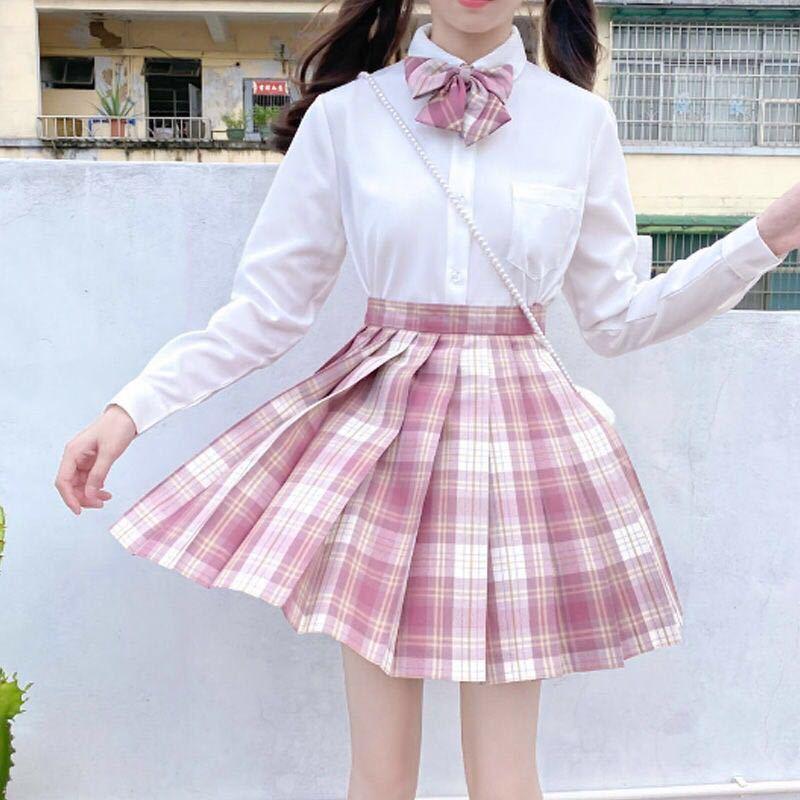 女童秋裝新款長袖套裝中大童jk制服10歲兒童百褶裙子兩件套校服12