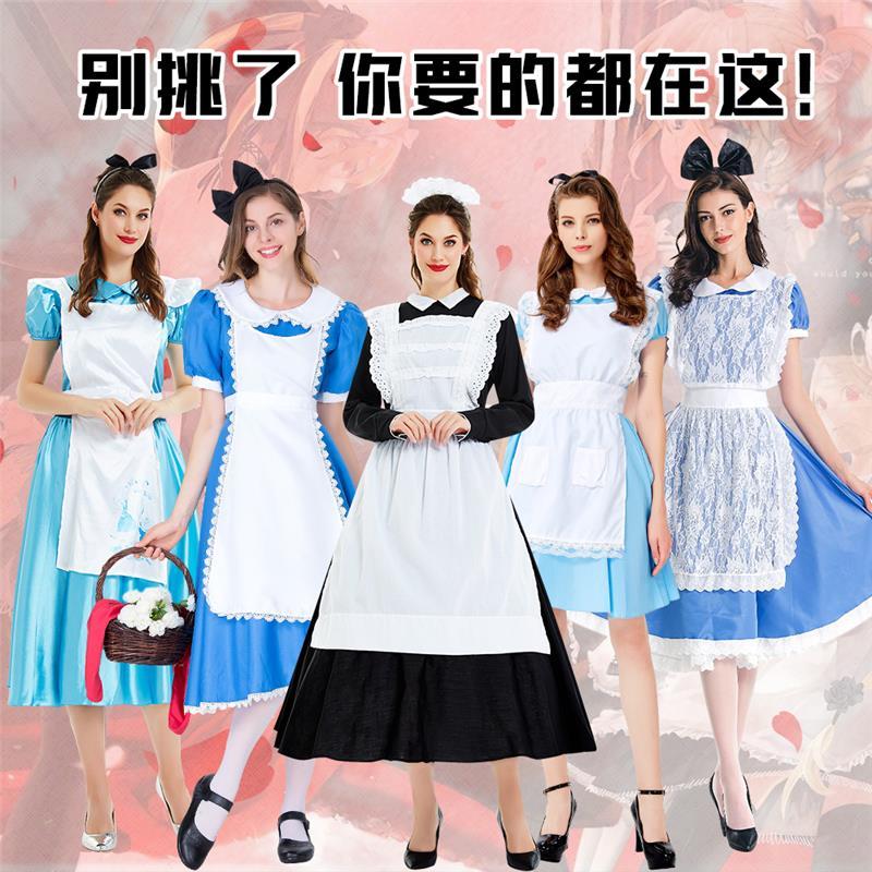 万圣节cosplay女仆装全套二次元女装动漫衣服咖啡厅女佣服软妹服