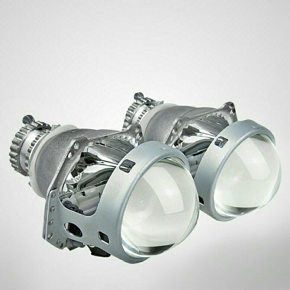 汽车透镜h4h7无损海5氙气灯双光透镜q5透镜led天使眼恶魔改装大灯【2