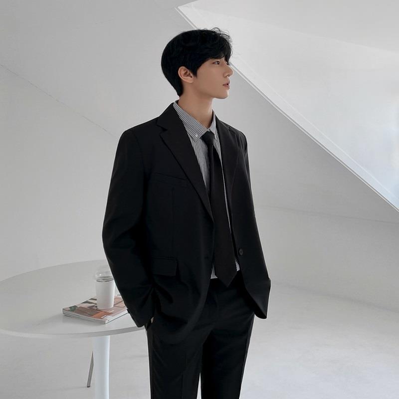 男士小西装套装韩版潮流帅气ins炸街休闲西服港风痞帅dk制服外套