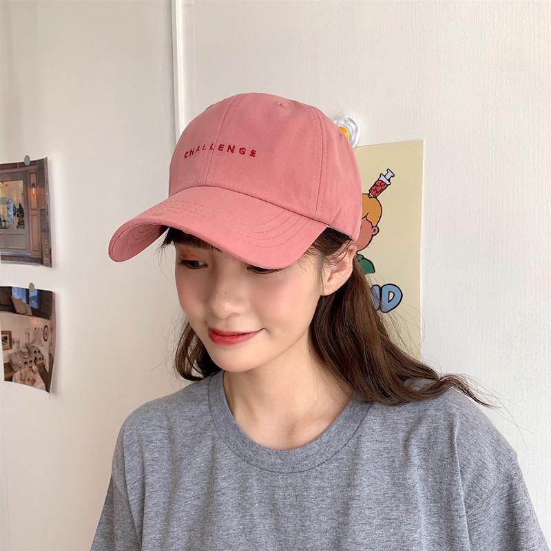 Korean version of the hat female student spring and summer all-match simple ins peaked cap couple shopping sunshade baseball cap tide
