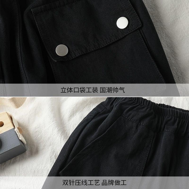 Children's wear boys' pants spring and autumn wear  new children's fashion casual overalls trendy Korean version of middle and large children's pants