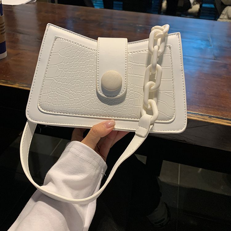 高級感包包女2023新款小眾設計亞克力鏈條腋下包ins單肩斜挎包潮