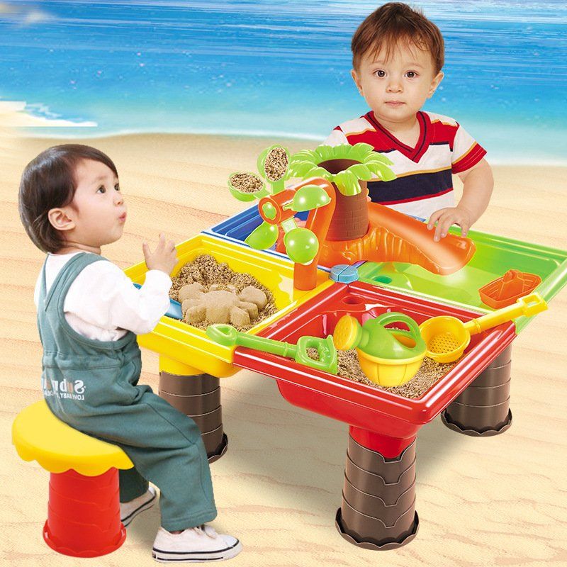 儿童沙滩玩具套装宝宝戏水玩沙挖沙决明子沙漏大号铲子沙滩桶工具
