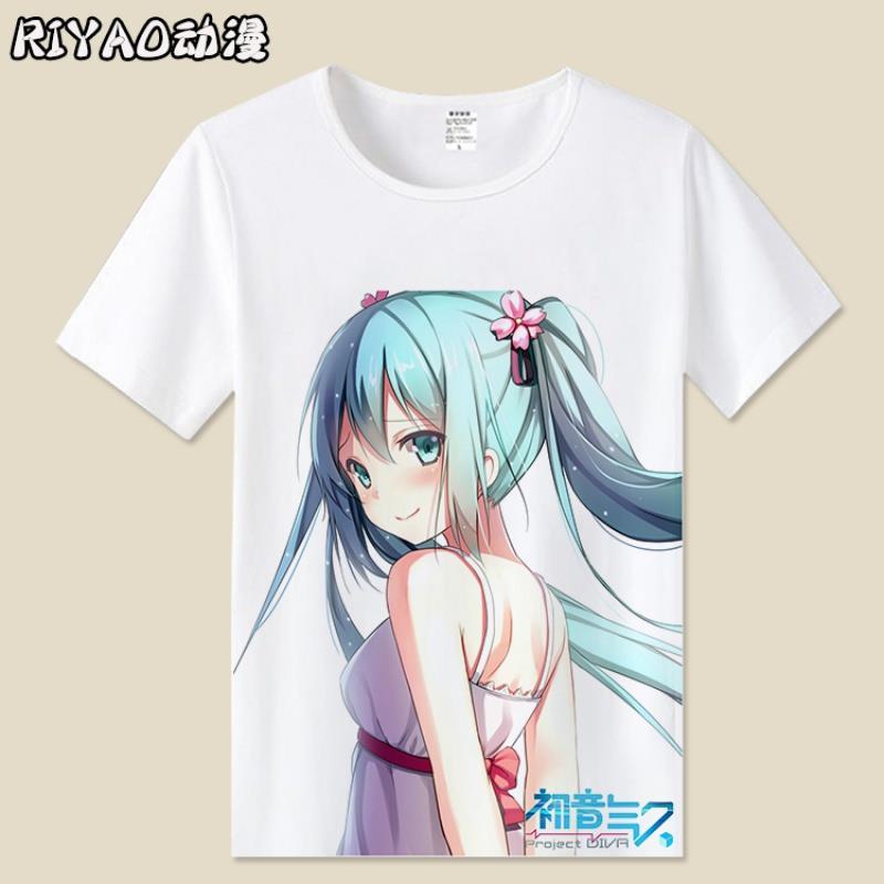 初音未来短袖t恤 千本樱 镜音双子 雪初音 动漫周边