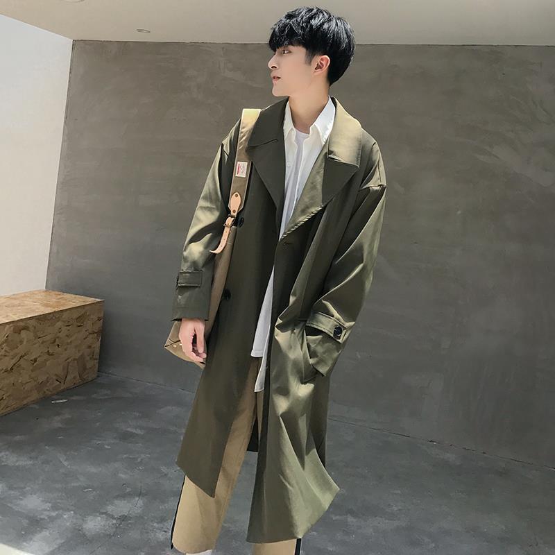 唐人街探案同款风衣男款风衣中长款春秋帅气侦探风衣男士休闲风衣