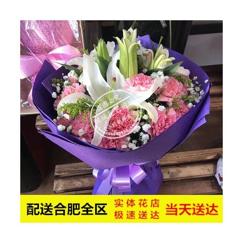 母亲节礼物送妈妈康乃馨花束合肥市瑶海区蜀山区鲜花速递同城配送