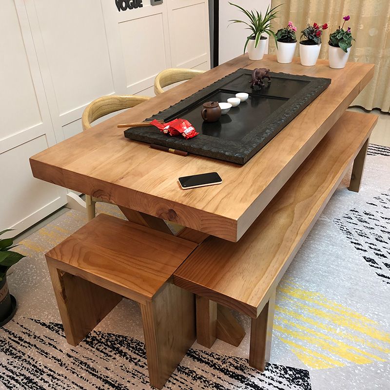 实木茶几餐桌两用茶桌椅组合功夫茶台中式泡茶喝茶桌客厅简约茶桌