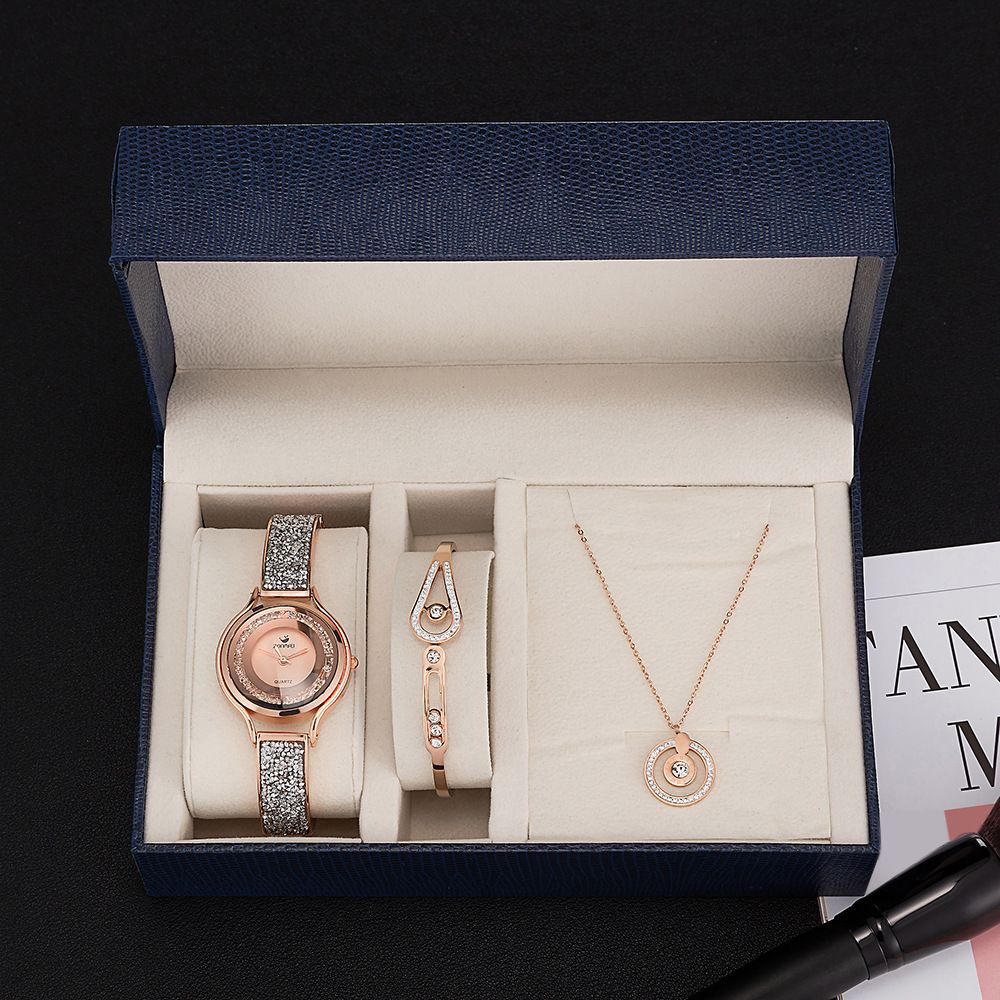 womens bracelet watch earring ring necklace luxury gift