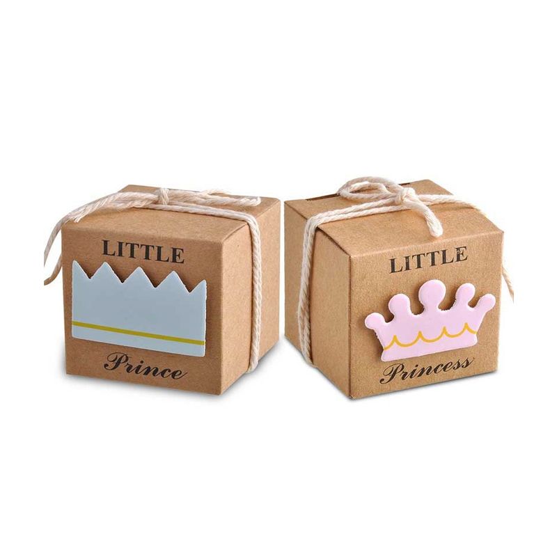 20pcs/40pcs kraft paper candy box baby shower gifts for gues