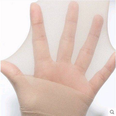 超薄包芯丝露趾中筒丝袜防勾丝肤色女夏季透明小腿袜半截袜鱼嘴袜
