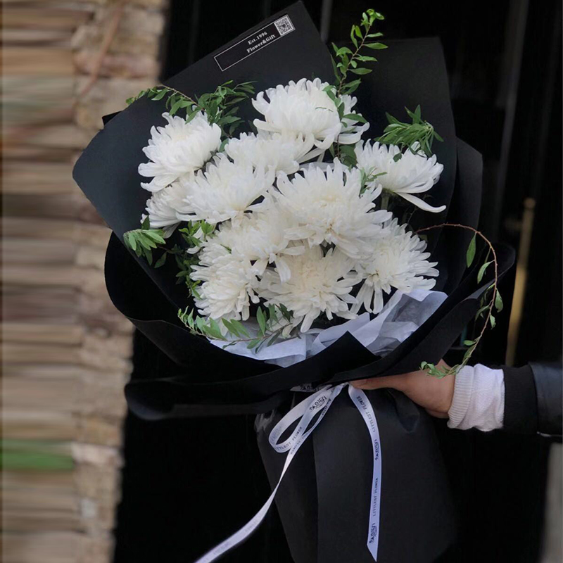 同城配送清明节重阳节鲜花速递白菊花丧礼鲜花祭奠祭祀追悼鲜花扫