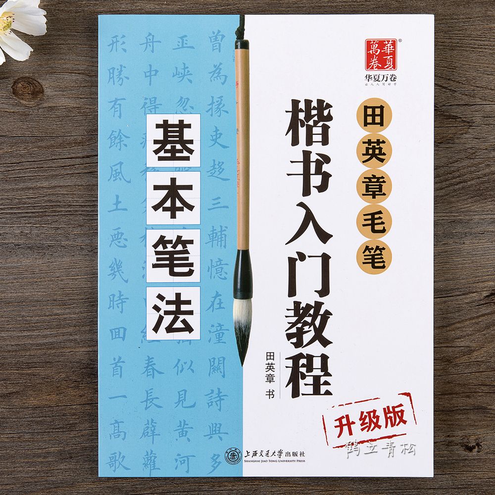 田英章书毛笔楷书入门教程 基本笔法 升级版学生成人初学者学书法【2