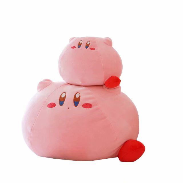 日本任天堂星之卡比毛绒公仔玩偶宠物小精灵Kirby布娃娃抱枕靠垫