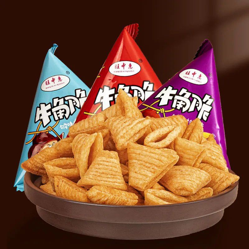 牛角脆尖脆角妙脆角锅巴薯片休闲食品整箱网红饼干零食大礼包