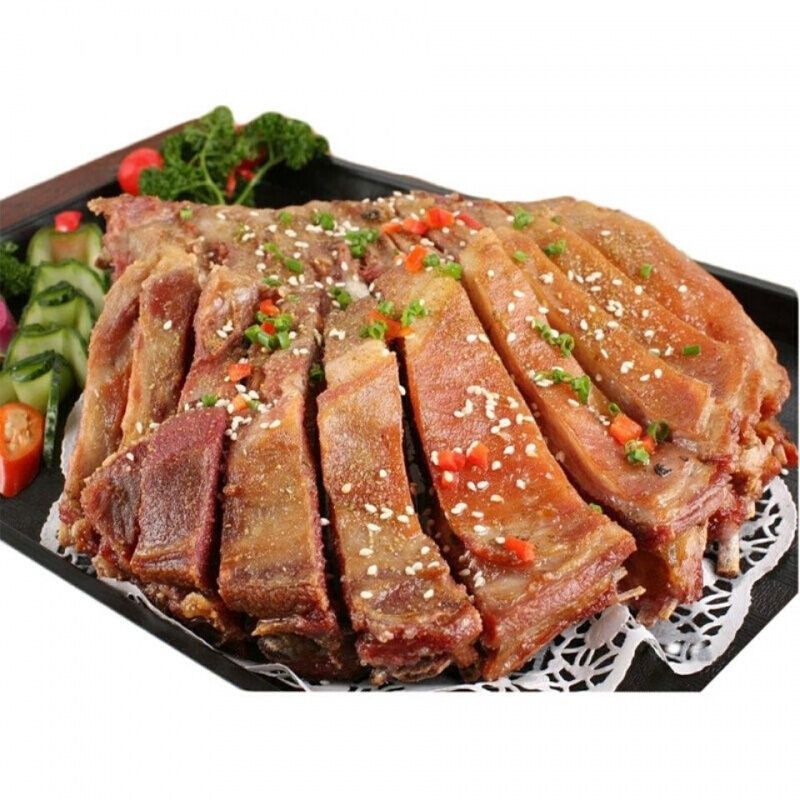 孜然羊排腌制半成品油炸烤羊排羊肉酒店特色菜烧烤方便食材500g