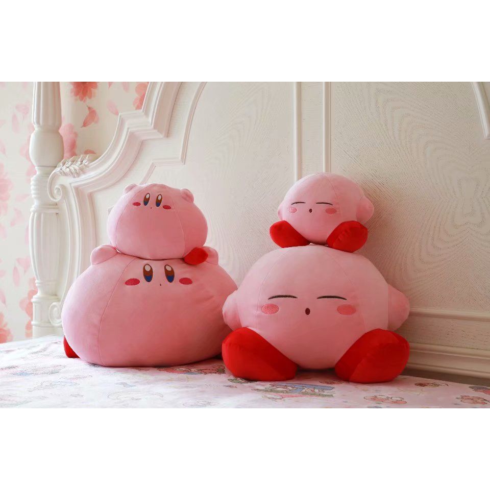 日本任天堂星之卡比毛绒公仔玩偶宠物小精灵Kirby布娃娃抱枕靠垫