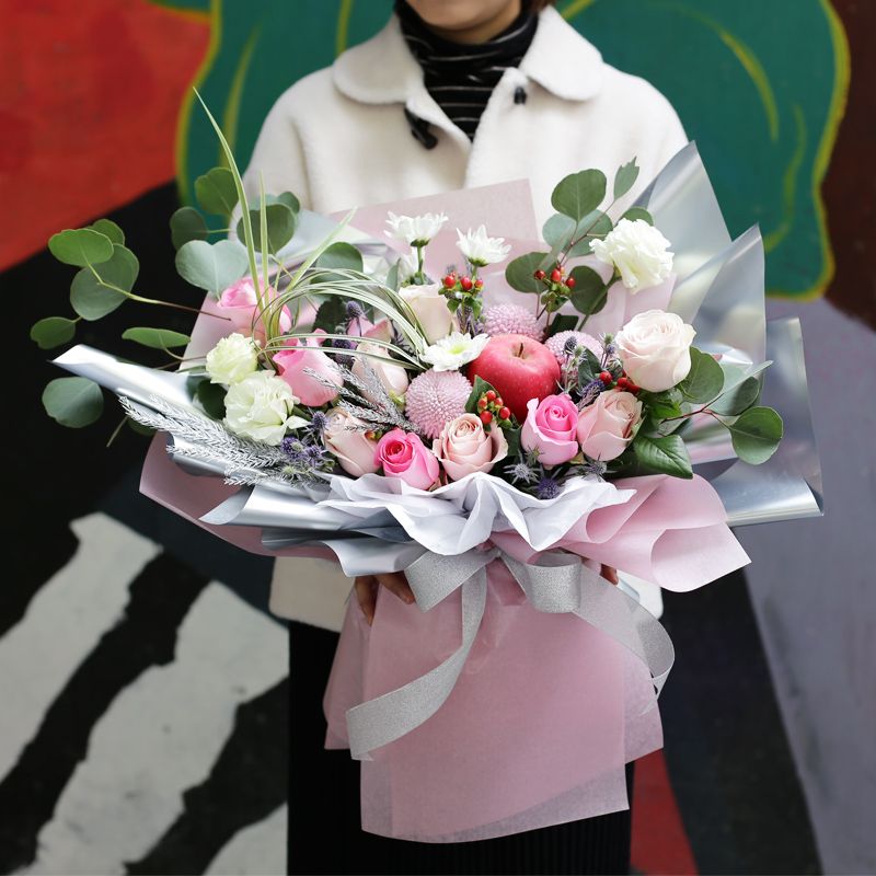 苹果花束教程 圣诞节苹果花束 5 伤感说说吧