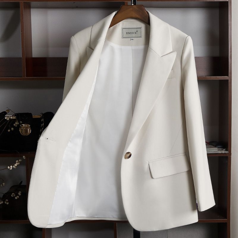 White temperament small suit jacket female spring and autumn small new fried street net red high-end sense suit jacket