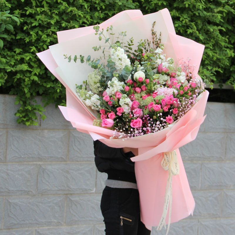 韩式巨型超大求婚花束合肥鲜花速递同城送女友郑州济南长沙石家2