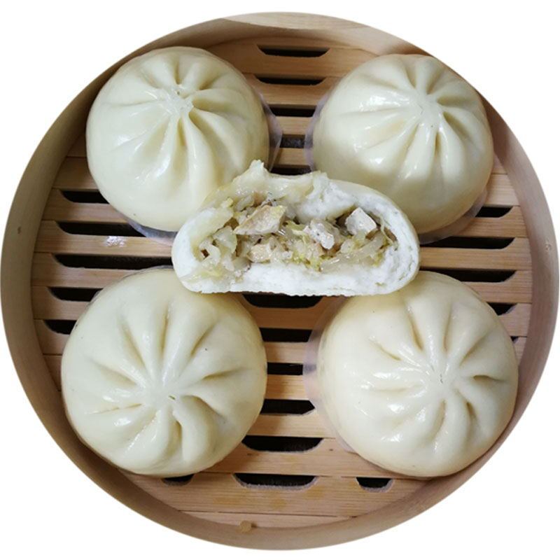 山东大包子素馅粉丝包白菜豆腐粉条包子袋装速冻早餐面食速食早点