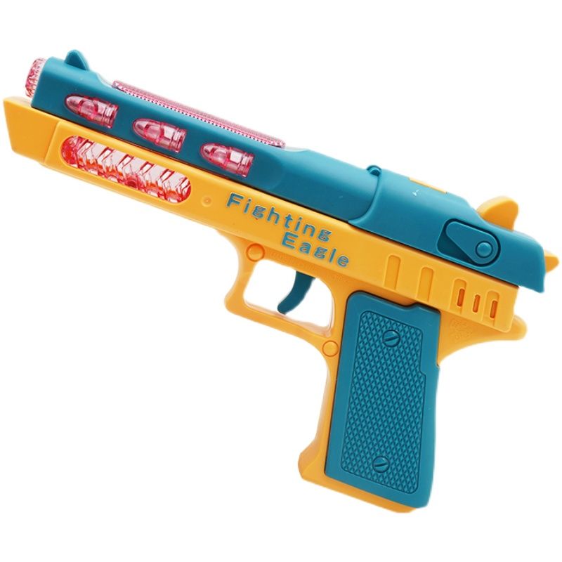 儿童电动音乐玩具枪宝宝男孩迷你声光带声音小手枪适合3岁女孩枪