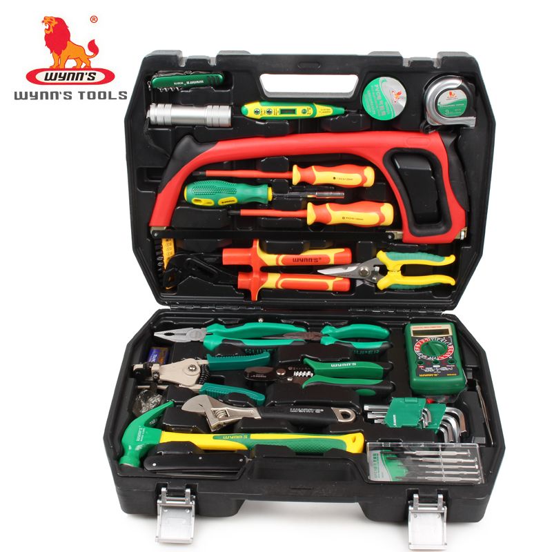 威力狮 电力工具箱组套电工多功能绝缘带电维修组合套装46件套