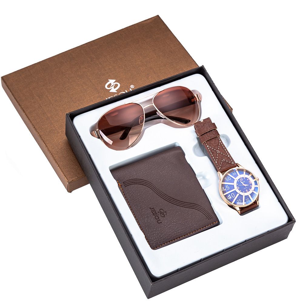 gifts for men, exquisite watch   pen sunglasses set