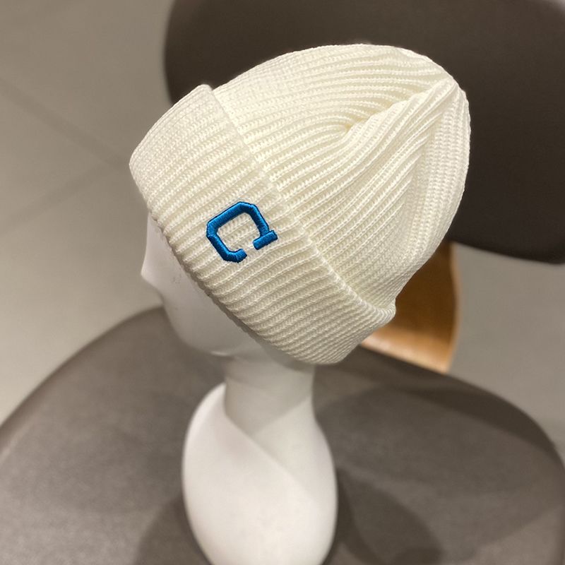 Versatile Hat Children's Thickened Letter Show Face Small Woolen Hat Korean Version Fashion Autumn and Winter Warm Ear_voghion.com