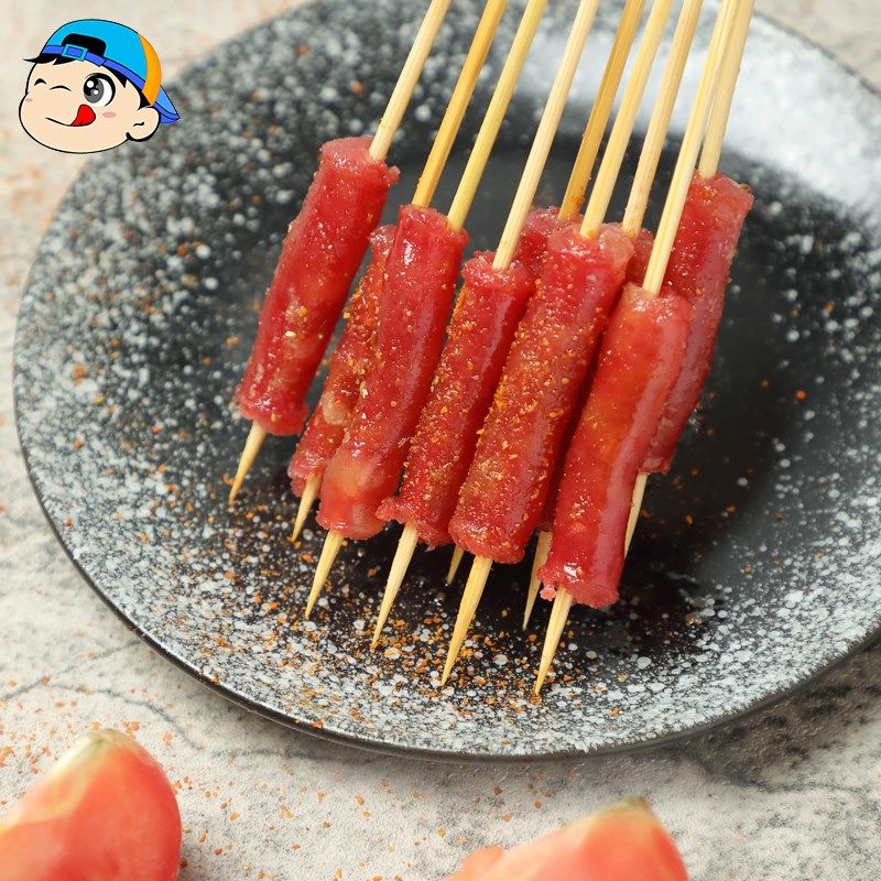 腊肠100串一口肠纯肉手把串小腊肠涮串火锅烧烤麻辣烫肉串半成品