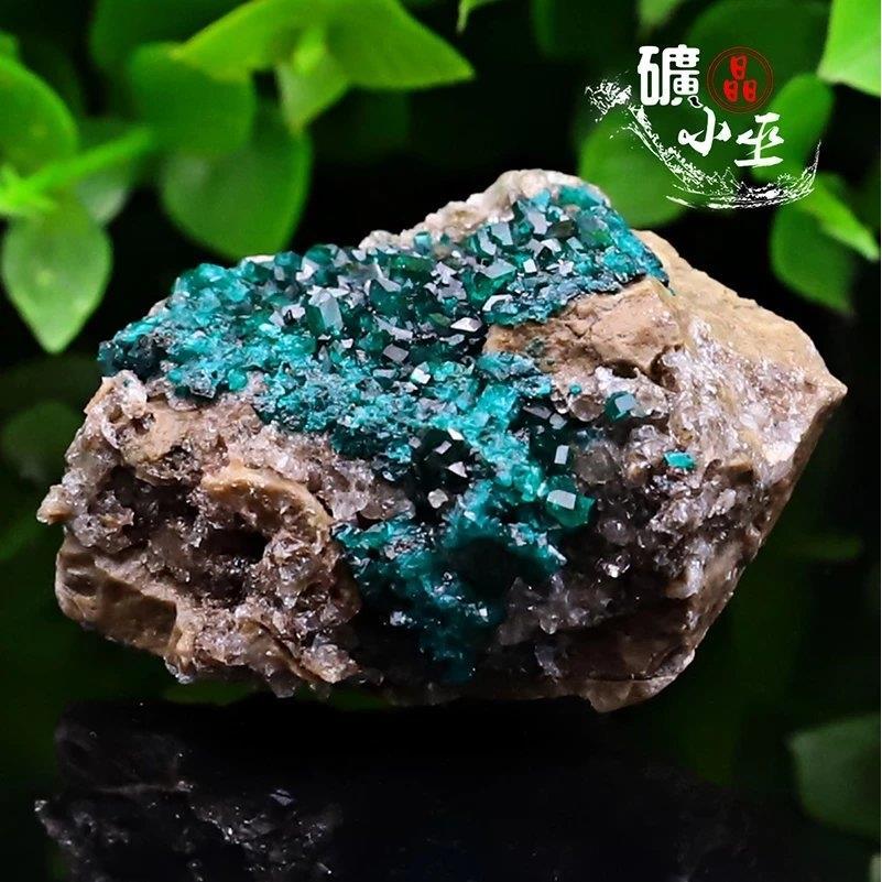 天然纳米比亚透视石翠铜矿物晶体标本原石矿石diy宽恕能量宝石19
