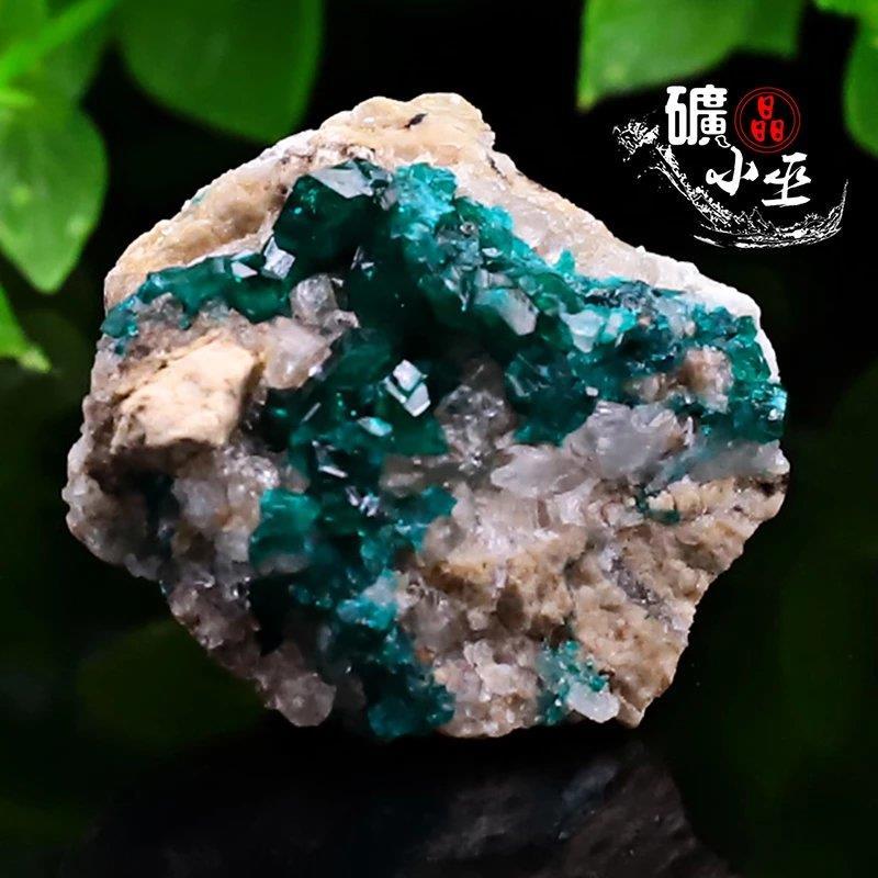 天然纳米比亚透视石翠铜矿矿物晶体标本原石矿石diy宽恕能量宝石6