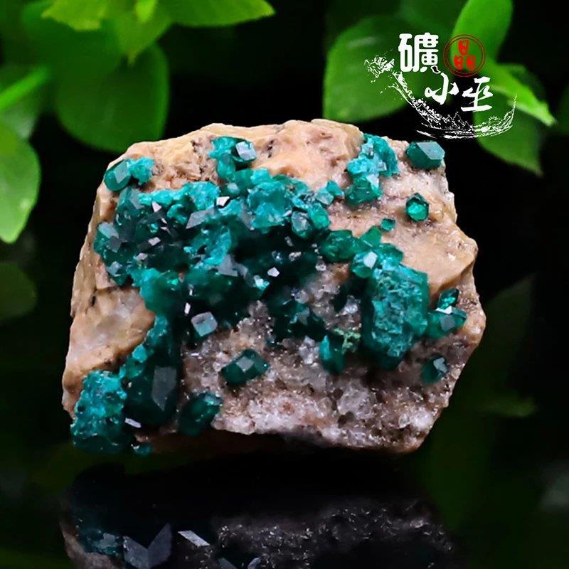 天然纳米比亚透视石翠铜矿矿物晶体标本原石矿石diy宽恕能量宝石3
