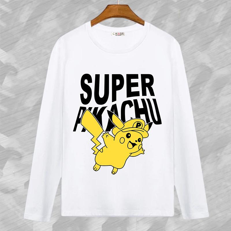 衣服情侣定制t恤长袖动漫周边小精灵皮卡丘