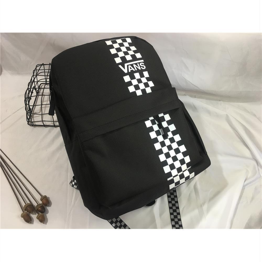 New sports style checkerboard color matching backpack for men and women couples travel sports leisure student schoolbag computer bag
