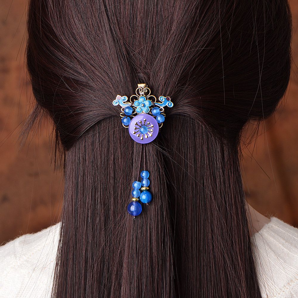 民族风发夹古代古装饰品汉服头饰发卡夹子复古风顶夹边夹成人女