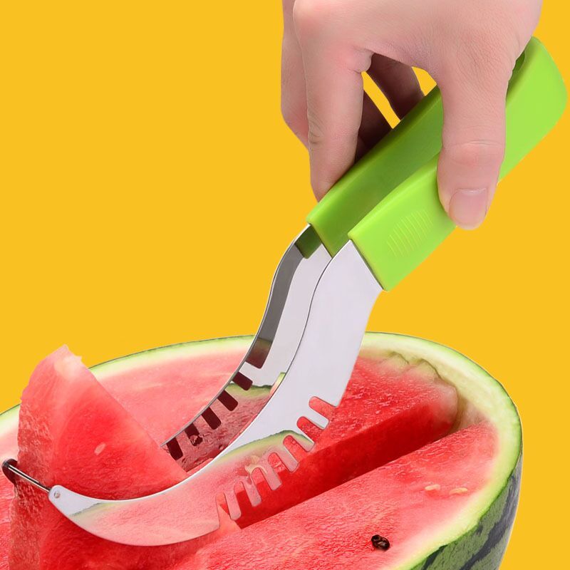 Watermelon cutting tool stainless steel watermelon meat remover watermelon slicing tool watermelon eating tool stainless steel watermelon spoon