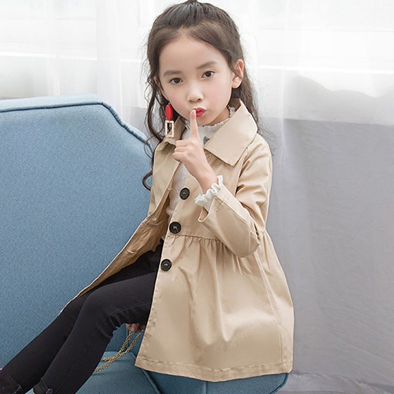 Girls' coat does not fade, new thin windbreaker of Korean version, single layer children's wear, 2-3-4-5-6 years old in autumn and winter