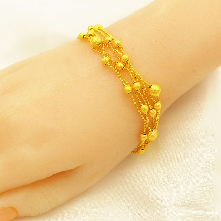 经典个性可爱爱心手链简约镀金掉色