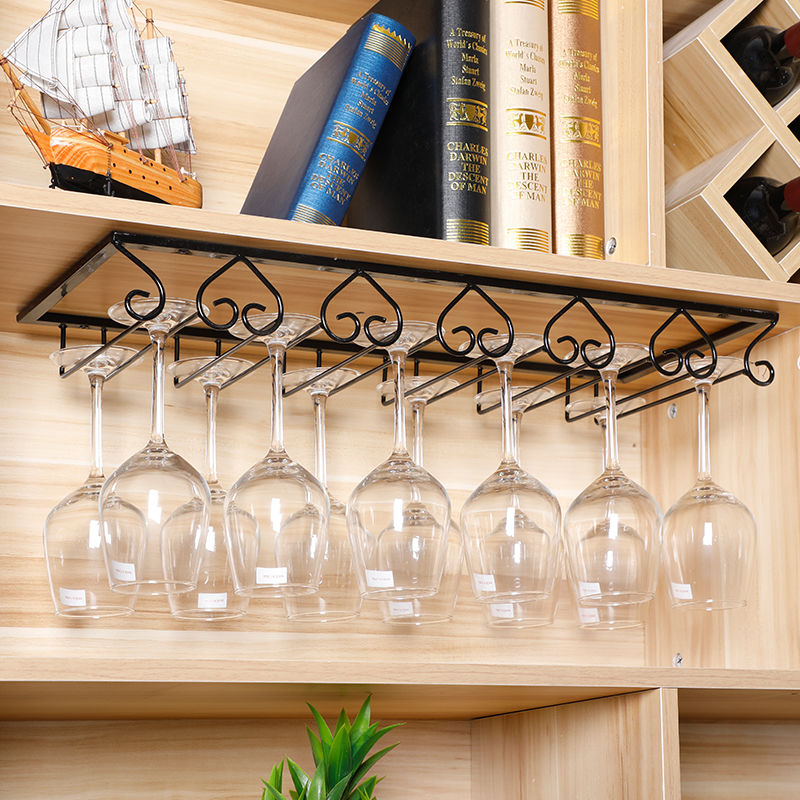 Buy Family Wine Cabinet Upside Down Red Wine Glass Rack Iron High