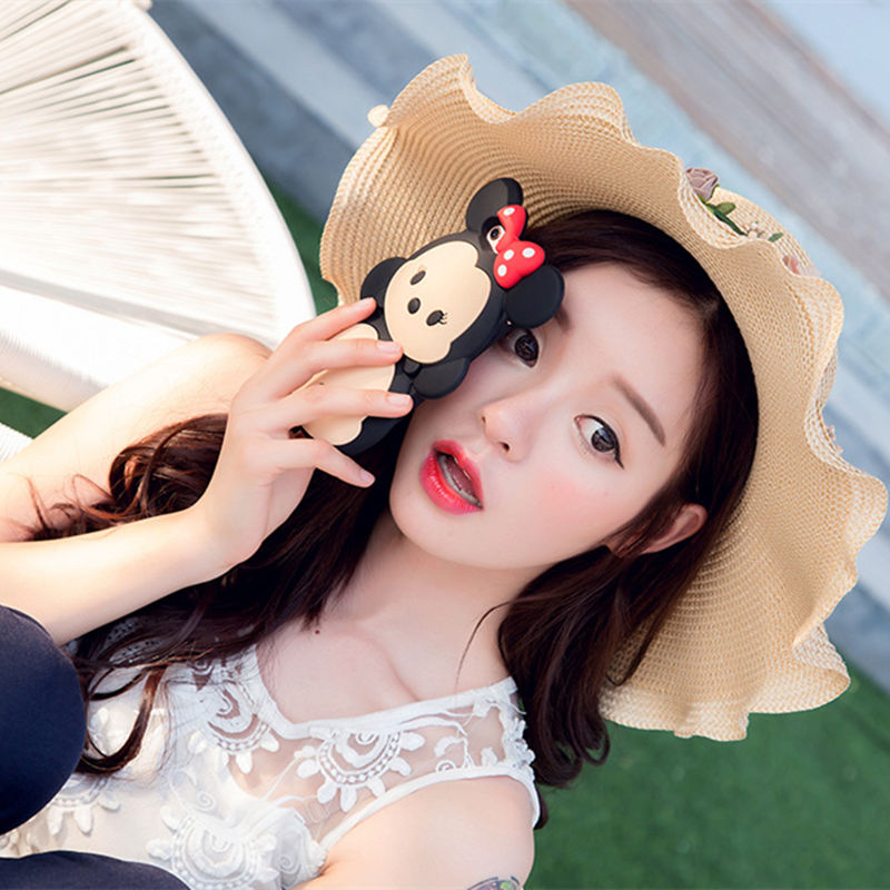 夏季帽子女韩版学生新款遮阳防晒太阳帽户外时尚百搭可爱折叠草帽
