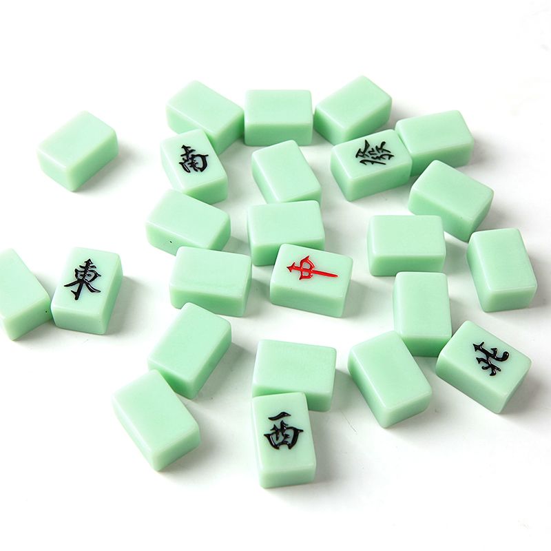 23mm迷你旅行便携式小麻将翡翠玉小号麻将牌可爱宿舍mini袖珍雀牌