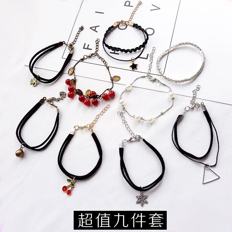 Bracelet female Korean version student simple string lovers Bracelet retro hand jewelry girlfriends versatile lace