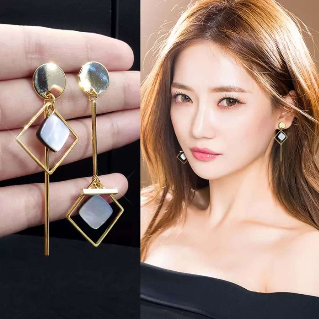 [buy one get one free] jewelry earrings women's long earrings earrings female personality anti allergy ear line tassel short