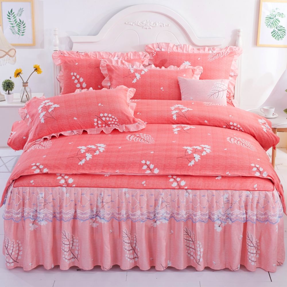 Buy Lace Side Korean Version Of The Bed Dress Bedcover Four Piece